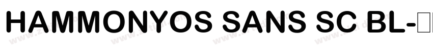 HammonyOS Sans SC Bl字体转换